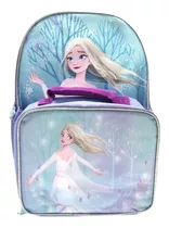 Mochila Niñas Con Lonchera Infantil Frozen Elsa Disney