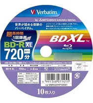 3 Mídias Blu-ray Bd R Xl 100gb Verbatim Original