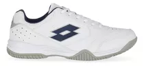 Zapatillas Lotto Court Logo Amf Xix Hombre En Blanco Y Azul 