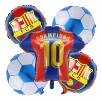 Kit 5 Globos Copa Champions Barcelona Club De Fútbol