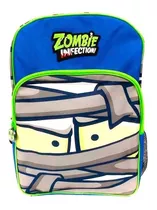 Zombie Infection Mochila Escolar 17 Azul Y Verde B17-e