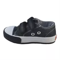 Zapatilla Bumper Abrojo Jean Negro Small Shoes Envío Gratis