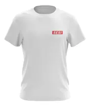 Camiseta Uniforme Sesi Sp Malha Fria Pv Branca Manga Curta