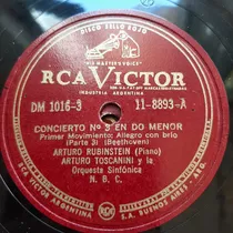 Pasta Arturo Rubinstein Toscanini 3-6 Rca Victor Tc59