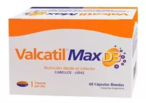 Valcatil Max D3 Anticaída Cabello 60 Cápsulas