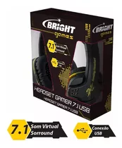 Kit Gamer Bright Com Headset + Teclado + Mouse E Mouse Pad