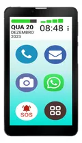 Smartphone Tela Grande 7.0 Vovofone Idoso Botão Sos Zap Zap 