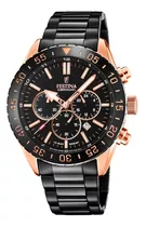 Reloj Festina F20578/1 Multicolor Hombre Color De La Correa Negro