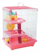 Jaula Para Hamster De 3 Pisos Con Castillo Yda303/fauna S