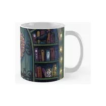 Taza Puerta Del Mundo Mágico De Los Libros Calidad Premium