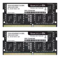 Memoria Ram Elite 32gb 2 Team Group Ted432g2666c19dc-s01