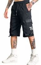 Bermuda Bclub Cargo Streetwear Hombre Con Bolsillos