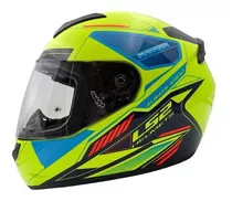 Casco Ls2 Ff 352 Betha Amarillo Azul Marino