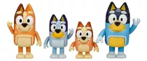 Bluey Story - Family 4 Pack Figures - Bluey & Family