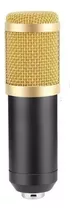 Micrófono Andowl Bm-800 Condensador Cardioide Color Negro/dorado