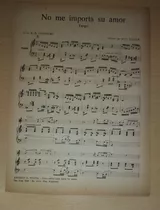 Partitura No Me Importa Su Amor Charol 