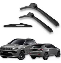 Palheta Limpador Parabrisa Kit 3 Jeep Compass 2017/2024 Orig