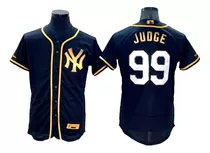 Camiseta Casaca Baseball Mlb Ny Dorada Judge 99 - Xxl