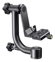 Cabezal De Tripode K&f Concept Gimbal De 2 Ejes Cardan Color Negro