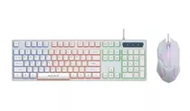 Kit Teclado Com Mouse M400 Gamer Led Usb 2400 Dpi