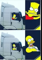 Vinilo Calco Simpsons Para Ventana De Auto Camion Camioneta 