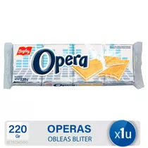 Pack 4 Galletitas Opera Obleas Rellenas 220gr Clásicas Bagley