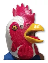 Mascara Latex Gallo Chicken Pollo Gallina Animal Flexible 
