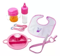 Kit Papinha Para Boneca Baby Alive 5 Peças Laço De Fita 