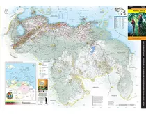 Mapa Físico Político De Venezuela Tamaño Mediano (plegable)