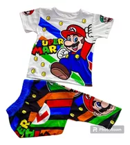 Conjunto Para Niño Super Mario Pijama Conjunto Multiuso 
