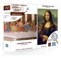 Quebra Cabeça Leonardo Da Vinci Monalisa A Ultima Ceia 1500
