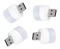 4 Mini Focos Luz Led Usb De Noche Para Computadora 