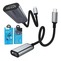 Adaptador Convertidor Tipo C A Hdmi Marca Hoco Soporta 4k 