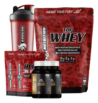 Combo Top Whey + Creatina Monohidratada + Bcaa 120caps + Coq