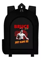 Mochila Negra Karate Bruce Lee A Art060