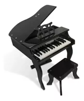 Piano  Turbo Infantil 30k Teclas Turbinho Preto