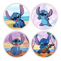 100 Adesivos Lilo E Stitch Redondo Festa Aniversário