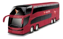 Onibus Miniatura Viação Petrolium Coleção Roma Brinquedo Cor Vermelho