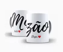 2 Xícaras Mozão Combinando Presente Personalizado Casal Top