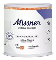 Fita Cirúrgica Microporosa Branca 5cm X 10m 6 Unidades