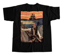 Camiseta Capitão Jack Sparrow Jhonny Depp Van Gogh