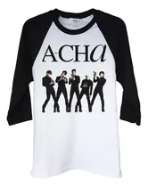 Polera Raglan 3/4 Super Junior A-cha Pop Abominatron