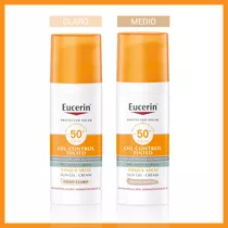 Eucerin Solar Mate Toque Seco Oil Control Claro O Medio