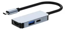 Adaptador Hub Tipo C - Macbook Windows Usb Y Hdmi 4k - Seisa