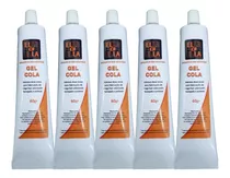 5 Gel Cola Para Fabricação De Mega Hair 60g