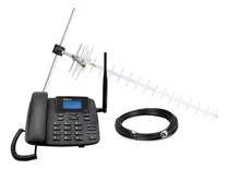 Kit Telefone Celular Fixo Intelbras Gsm Cfa 4212n Com Antena