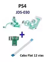 Kit Reparo Controle Ps4 Placa Usb Jds 030 + Flat + Película