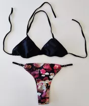 Bikini Triangulo Y Cola Less Estampada