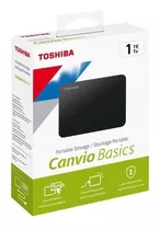 Hd Externo Toshiba Canvio Basics 1tb Preto Hdtb410xk3aa