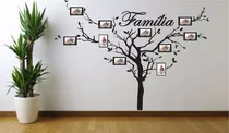 Adesivo Parede Árvore Galho Porta Retrato Fotografia Família